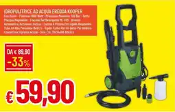 IperFamila IDROPULITRICE AD ACQUA FREDDA KOOPER offerta