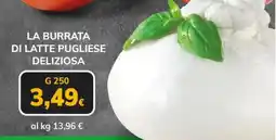 Basko La burrata di latte pugliese deliziosa offerta