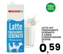 Interspar Latte Parzialmente Scremato UHT a lunga conservazione DESPAR offerta