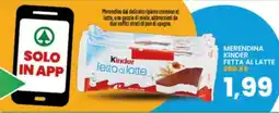 Interspar Kinder fetta al latte offerta