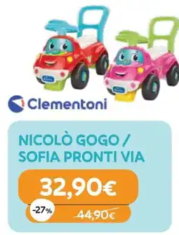 Iperbimbo Clementoni NICOLÒ GOGO / SOFIA PRONTI VIA offerta