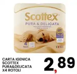 Interspar Carta igienica Scottex Pura&Delicata offerta