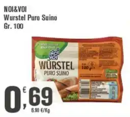 Conté Supermercati NOI&VOI Wurstel Puro Suino offerta