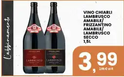 Interspar Vino Chiarli Lambrusco offerta