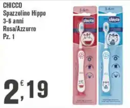 Conté Supermercati CHICCO Spazzolino Hippo offerta