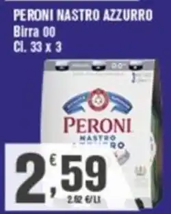 Conté Supermercati Peroni Nastro Azzurro Birra 00 offerta