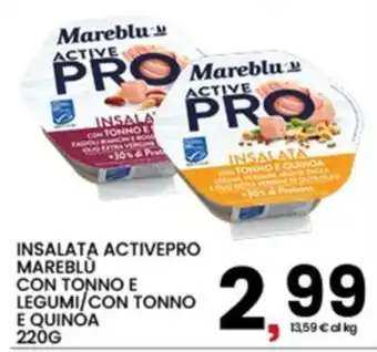 Interspar INSALATA ACTIVEPRO MAREBLÙ CON TONNO E LEGUMI/CON TONNO E QUINOA offerta