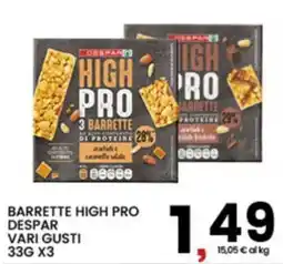 Interspar BARRETTE HIGH PRO DESPAR offerta
