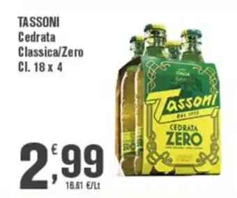 Conté Supermercati Tassoni Cedrata Zero offerta