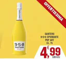 Conté Supermercati SANTERO 9·5·8 SPUMANTE POP ART offerta