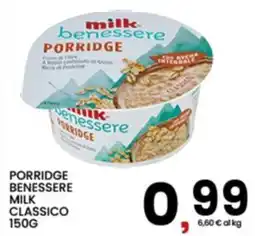 Interspar PORRIDGE BENESSERE MILK CLASSICO offerta