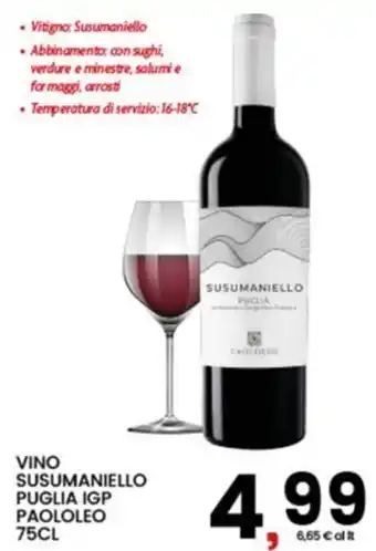 Vino Susumaniello Puglia IGP Paololeo
