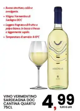 Interspar Vino Vermentino Sardegna DOC Cantina Quartu offerta