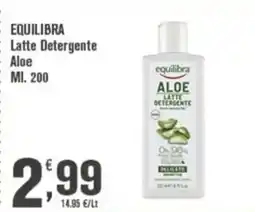 Conté Supermercati EQUILIBRA Latte Detergente Aloe offerta
