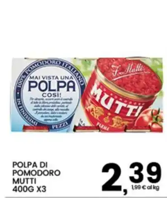 Interspar Polpa di pomodoro Mutti offerta