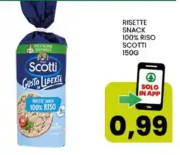 Interspar Risette Snack 100% Riso Scotti offerta