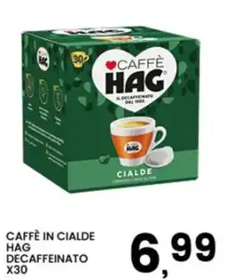 Interspar Caffè in cialde Hag decaffeinato offerta