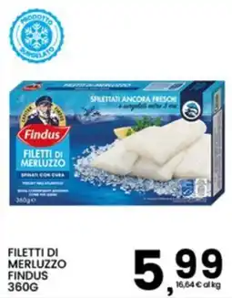 Interspar Filetti di merluzzo Findus offerta