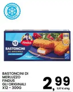 Interspar Bastoncini di merluzzo Findus gli originali offerta