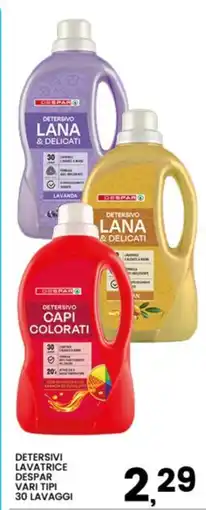 Interspar Detersivi lavatrice Despar vari tipi offerta