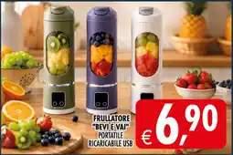 Deco Maxistore FRULLATORE "BEVI E VAI" PORTATILE RICARICABILE USB offerta