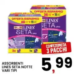Interspar ASSORBENTI LINES SETA NOTTE offerta