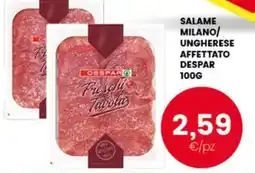 Interspar Salame Milano/Ungherese Affettato Despar offerta