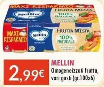 Sanitaria Demma Mellin Omogeneizzati frutta offerta