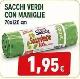 Sanitaria Demma Sacchi verdi con maniglie Spazzy offerta