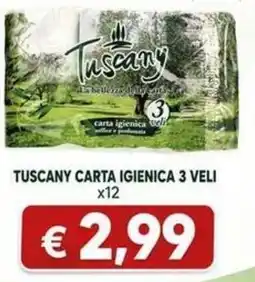 Sanitaria Demma Tuscany carta igienica 3 veli offerta