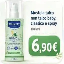 Sanitaria Demma Mustela talco non talco baby, classico e spray offerta