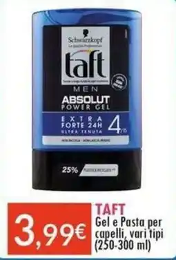 Sanitaria Demma TAFT Gel e Pasta per capelli offerta