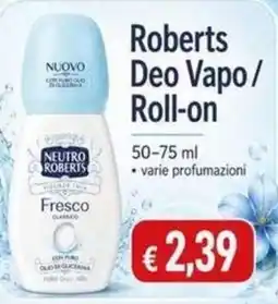 Sanitaria Demma Neutro Roberts Deo Vapo / Roll-on offerta