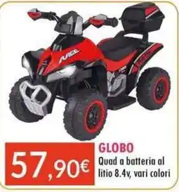 Sanitaria Demma GLOBO Quad a batteria al litio 8.4v offerta