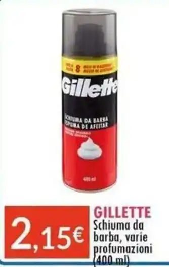 Sanitaria Demma GILLETTE Schiuma da barba offerta