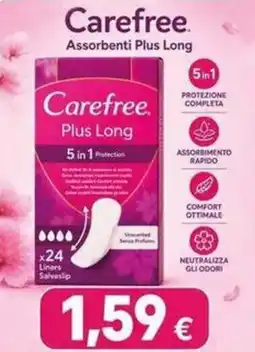 Sanitaria Demma Carefree Assorbenti Plus Long offerta
