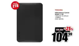 MediaWorld TOSHIBA HDD Esterno Canvio READY 2 TB offerta
