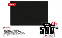 MediaWorld BOSCH Piano cottura a induzione CombiInduction PVS831HB1E offerta