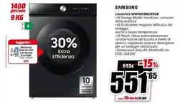 MediaWorld Lavatrice WW90DB8U95GB offerta