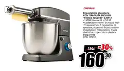 MediaWorld Impastatrice planetaria CON TIRAPASTA INCLUSO "Pastaio 10&Lode" G20113 offerta