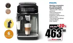 MediaWorld Philips Macchina automatica per caffè in chicchi LatteGo offerta