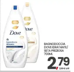 Eurospar BAGNODOCCIA DOVE IDRATANTE/SETA PREZIOSA 700ML offerta