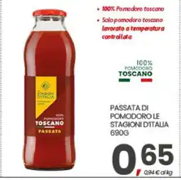 Eurospar PASSATA DI POMODORO LE STAGIONI D'ITALIA 690G offerta