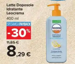 Carrefour Latte Doposole Idratante Leocrema offerta