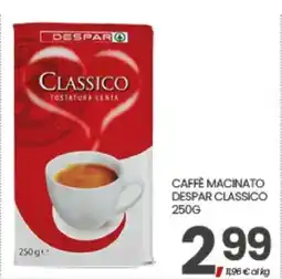 Eurospar Caffè Macinato Despar Classico 250g offerta