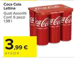 Carrefour Coca Cola Lattina offerta
