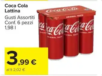 Carrefour Coca Cola Lattina offerta