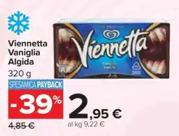 Carrefour VIENNETTA VANIGLIA ALGIDA offerta
