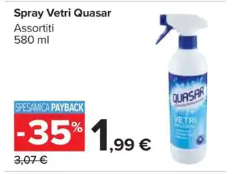 Carrefour Spray Vetri Quasar offerta