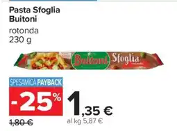 Carrefour Pasta Sfoglia Buitoni offerta